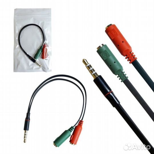 Разветвитель AUX наушник+микрофон