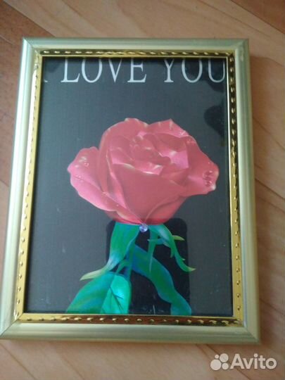 Рамка с изображением розы