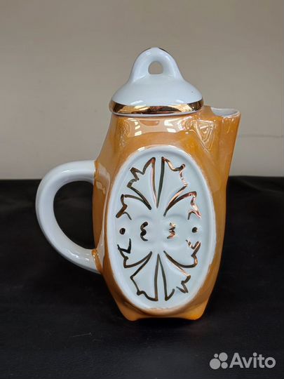 Кофейник фарфоровый перламутровый 18 см