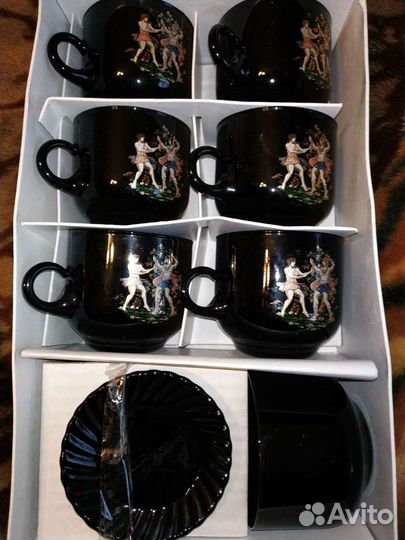 Чайный набор 13 предметов. Чашка и блюдце