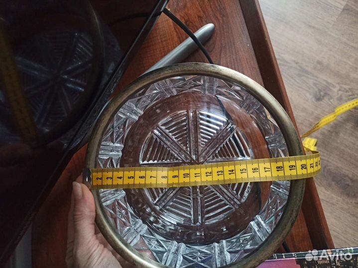 Хрусталь СССР Советский ваза салатник Чехия