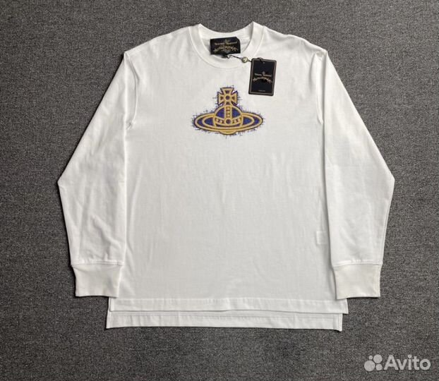 Лонгслив Vivienne Westwood Y2K вышивка новые