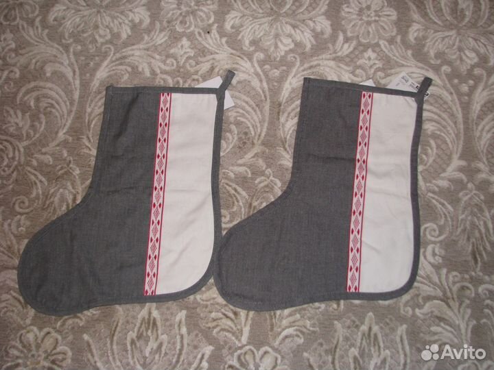 Мешки- валенки на новый год для камина новые из ик