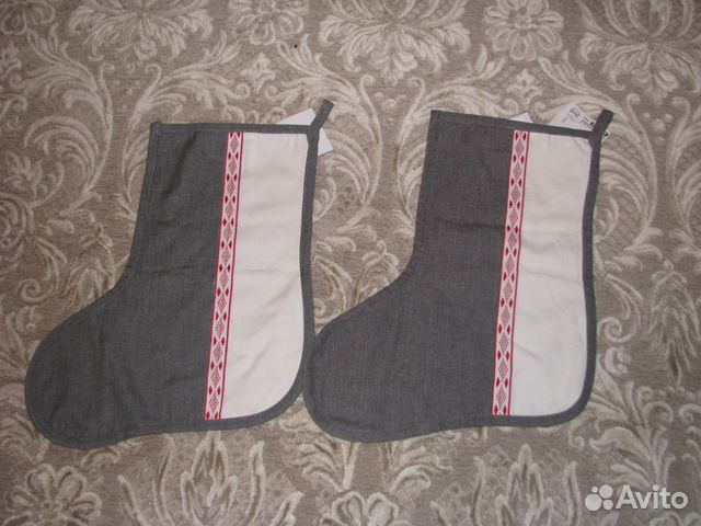 Мешки- валенки на новый год для камина новые из ик