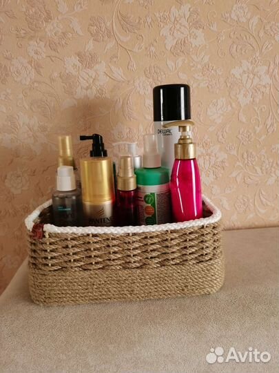 Корзина плетёная средняя