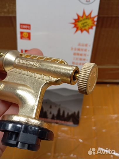 Горелка с пьезоподжигом медная