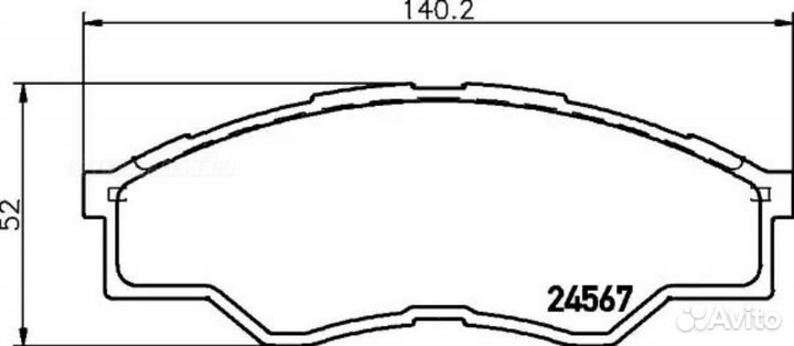 Nisshinbo NP1055 Колодки тормозные дисковые перед