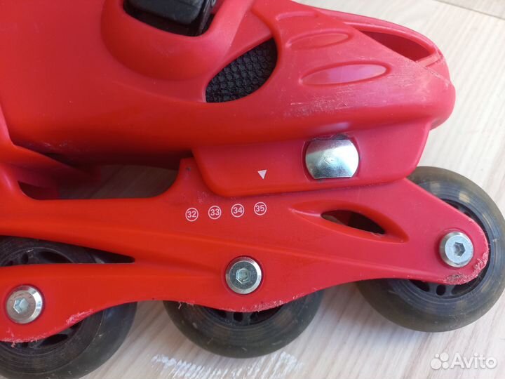 Коньки роликовые детские раздвижные 32-35 размер