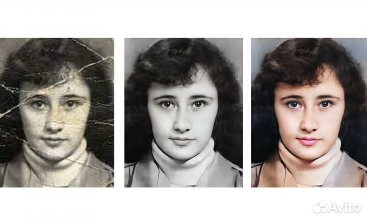 Реставрация фотографий, ретушь под керамику