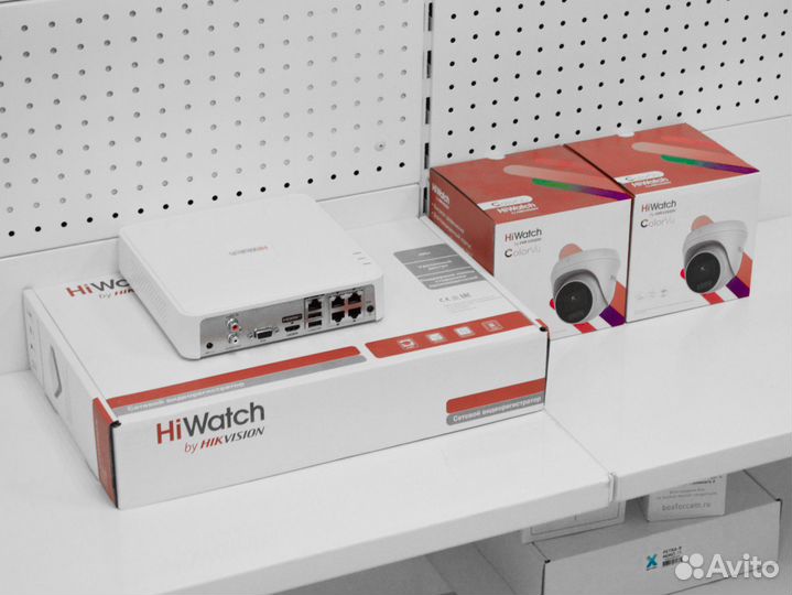 Наружные камеры HiWatch 4Mpx ColorVu и регистратор