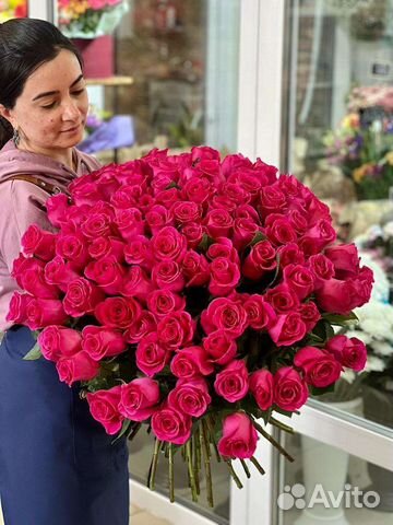 Цветы, доставка цветов, Букет 101 роза