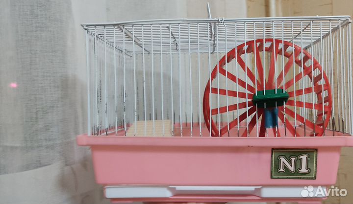 Клетка, домик, миска для хомяка