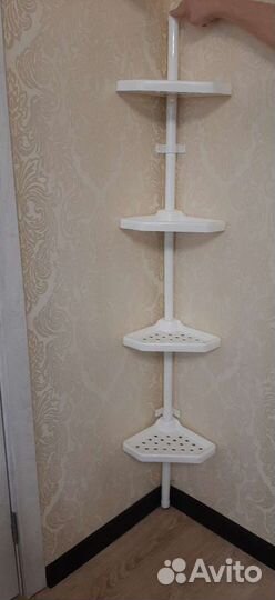 Угловая полка для ванной