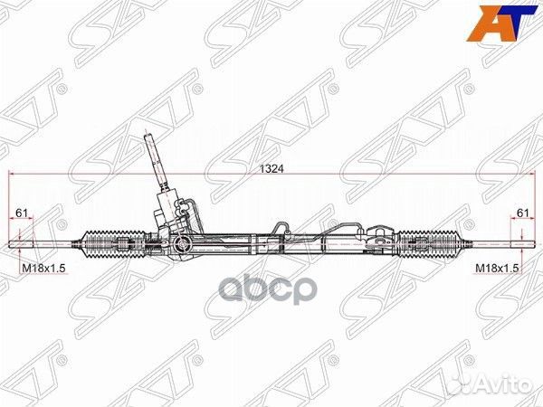 Рейка рулевая ford mondeo IV 07-14 st1749757 Sat