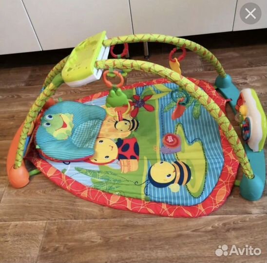 Развивающий коврик bright starts 2 в 1