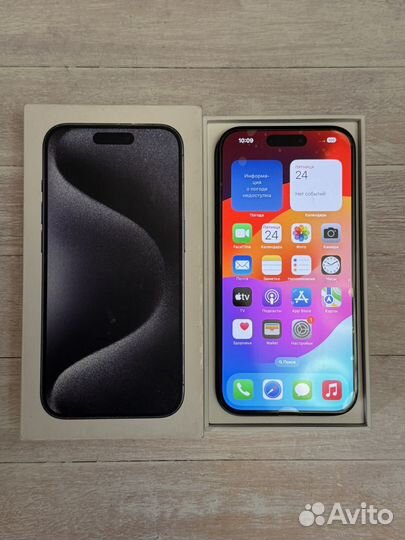 iPhone 15 pro 266gb sim+esim на гарантии