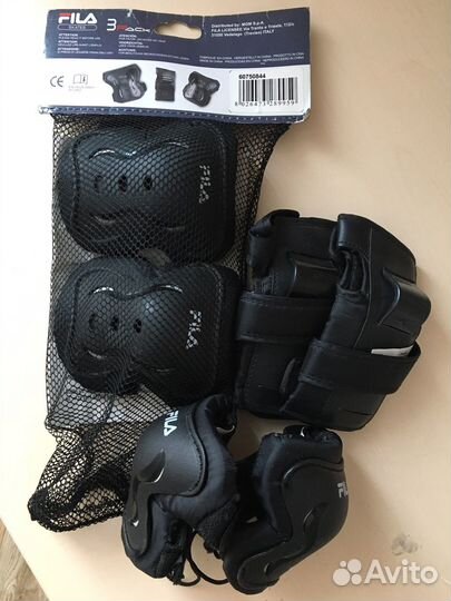 Набор защиты из 3-х предметов детский Fila р. xxs
