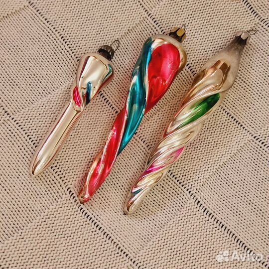 Елочные игрушки ссср.Сосульки