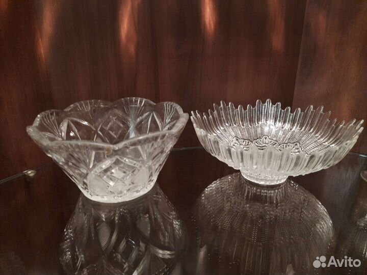 Хрусталь советский салатники