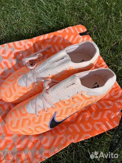 Бутсы nike mercurial vapor air zoom orange