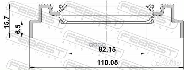 Сальник ступичн. toyota land cruiser 200 07- шт