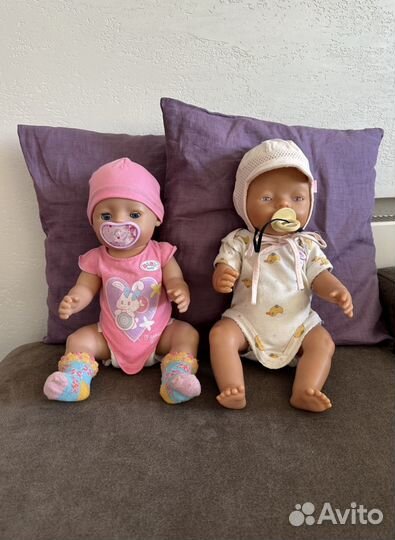 Беби борн. Интерактивная кукла и кровать