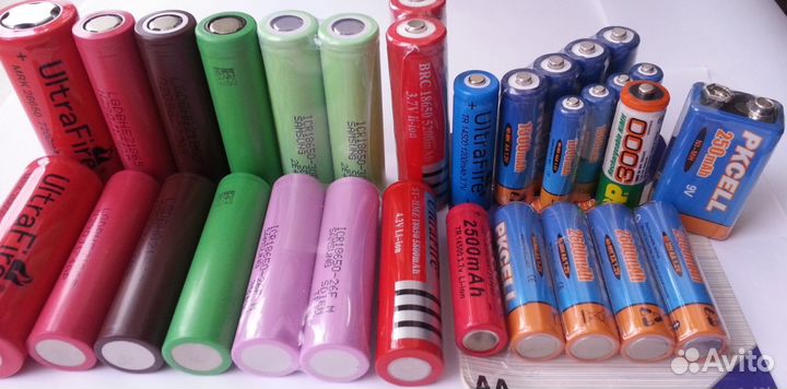 Аккумуляторы 18650 18500 26650 зарядные устройства