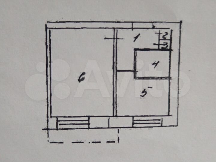 1-к. квартира, 30 м², 5/5 эт.
