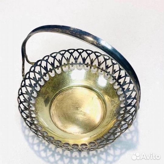 Серебряная конфетница и ложка, СССР