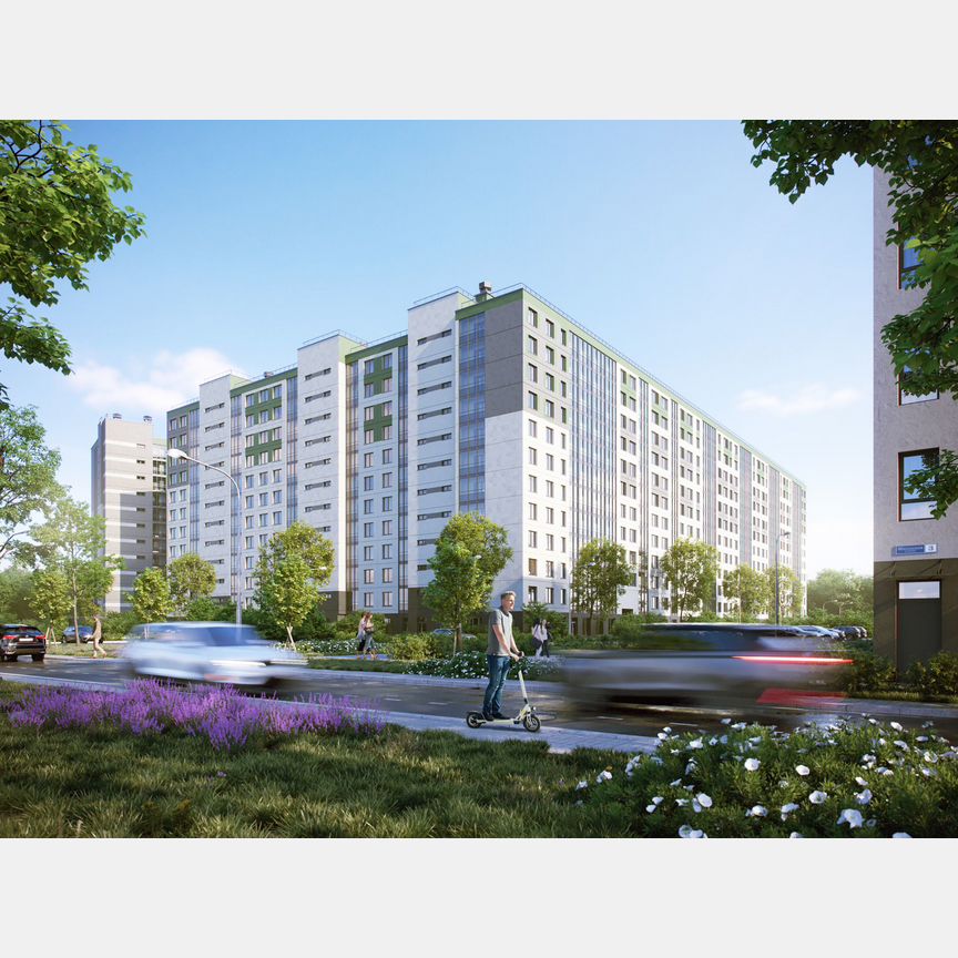 2-к. квартира, 53 м², 3/12 эт.