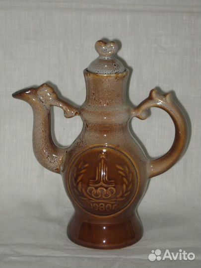 Чайник заварочный. Олимпиада-80. Керамика. СССР