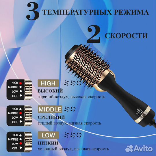 Фен щетка для волос