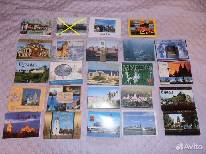 Открытки комплекты Россия, Украина, Египет