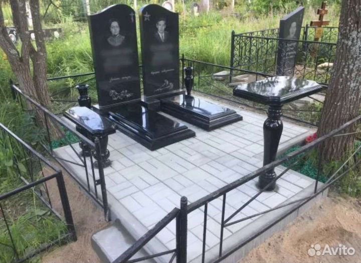 Памятники. Ограды. Плитка. Благоустройство