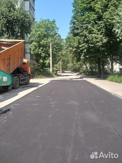 Благоустройство / установка бордюров/ асфальт