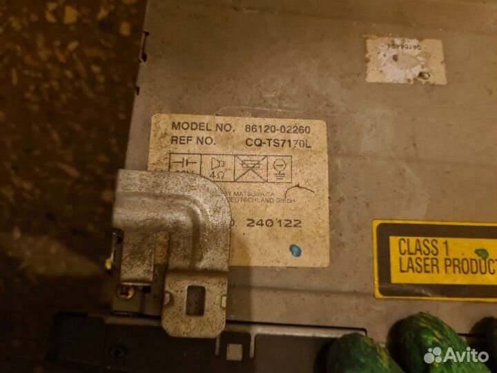 Магнитола Toyota Corolla E120