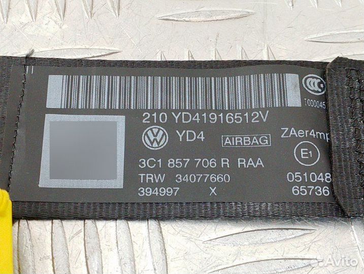 Ремень безопасности передний правый Volkswagen