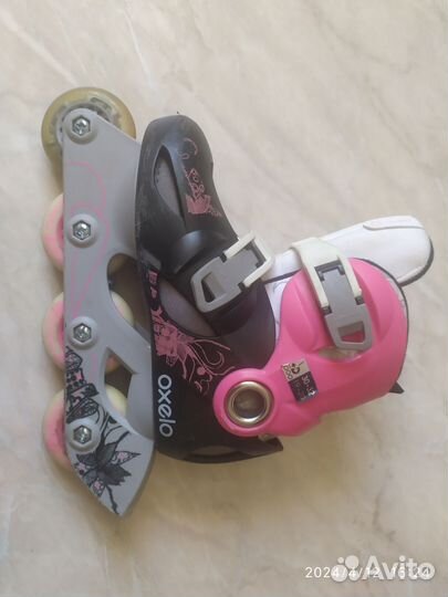 Роликовые коньки детские с защитой oxelo 30 31 32