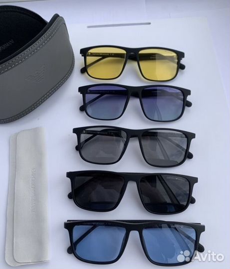 Очки emporio armani черные поляризационные