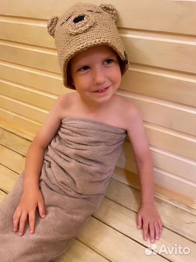 Банная шапка Медвежонок