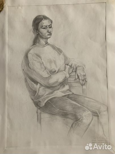 Рисунок учебные работы в колледж обнаженка