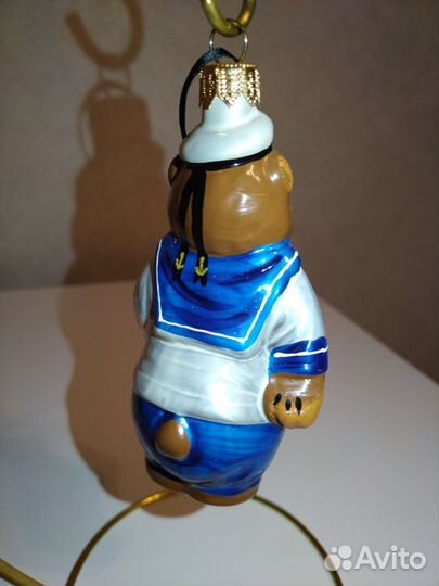 Ёлочная игрушка Ариель Мишка с биноклем и кораблик