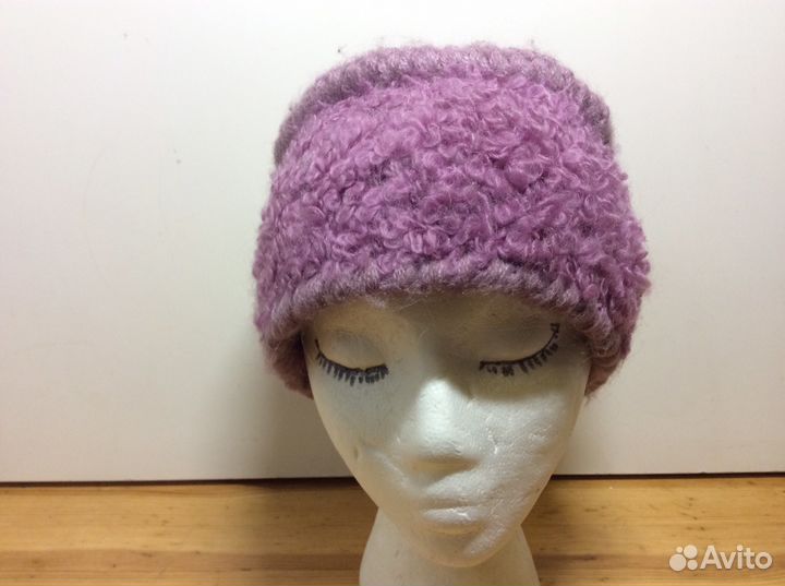 Кубаночка барашек, ручная вязка, р-р55-57, арт 244