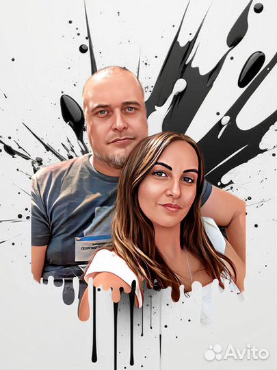 Портрет на холсте по фото