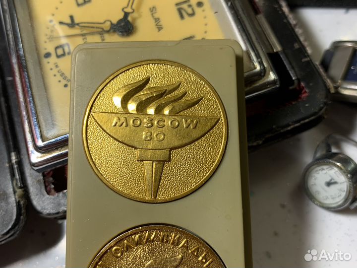 Набор жетонов монет медалей олимпиада 80