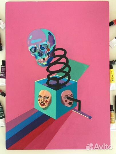 Картина акрилом