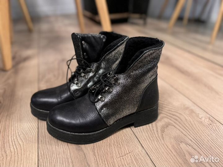 Ботинки кожаные