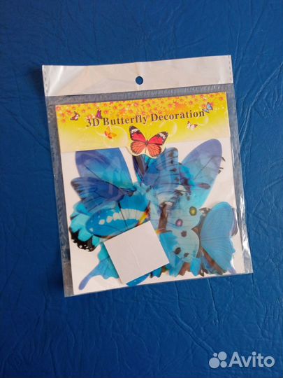 3Д наклейки для интерьера, бабочки