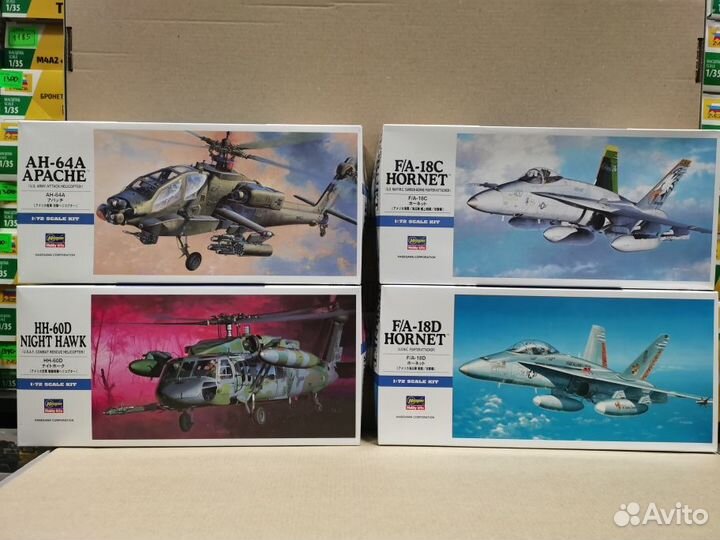 Сборные модели самолетов hasegawa 1 72 D