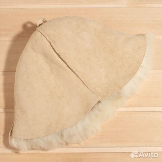Шапка для бани из овчины Ручная работа